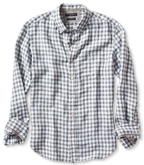 gingham linen shirt